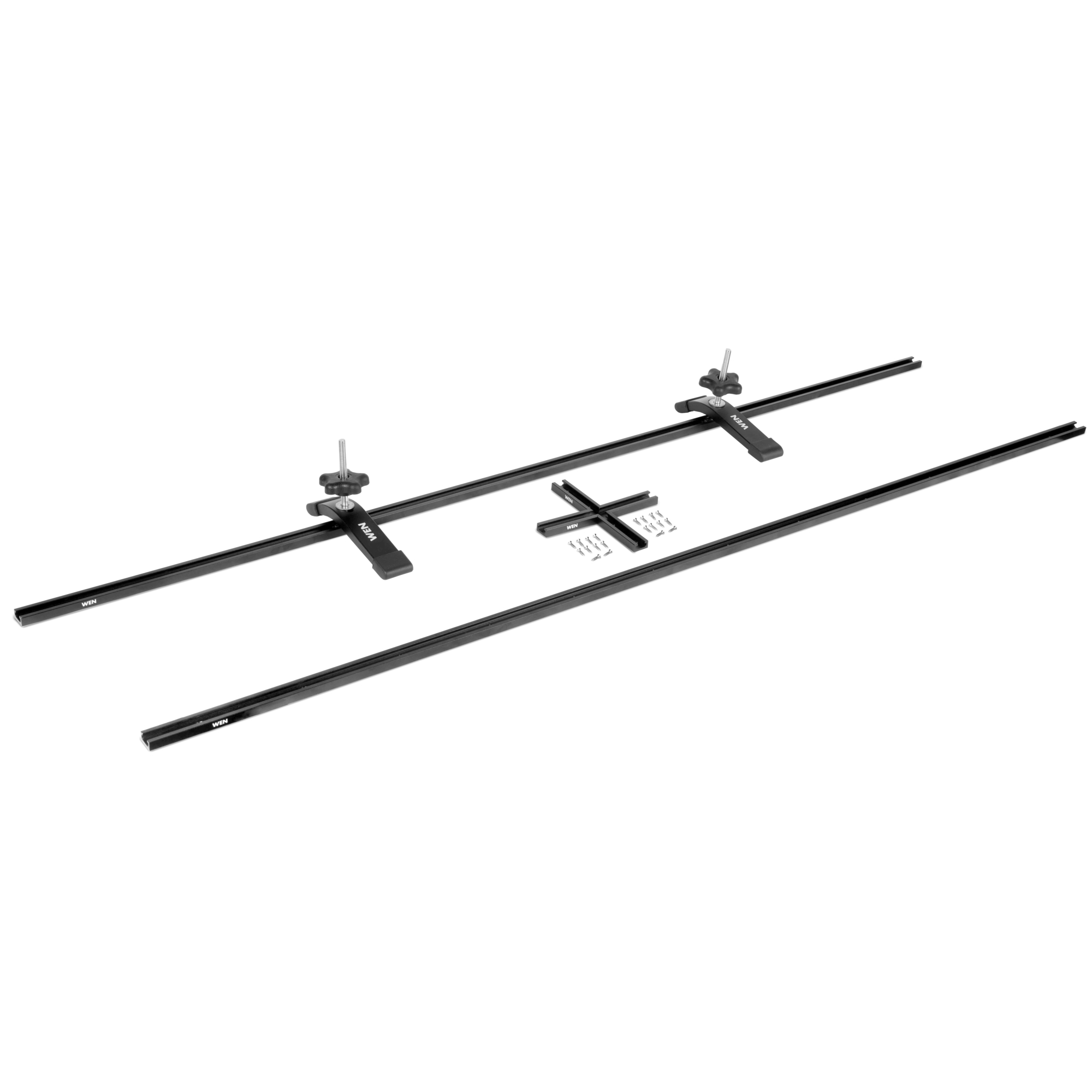 WEN WAT482 48-Inch Universal T-Track, Hold Down Clamps, and Intersection Kit for Woodworking